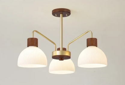 Nordic wooden ceiling chandelier for living room