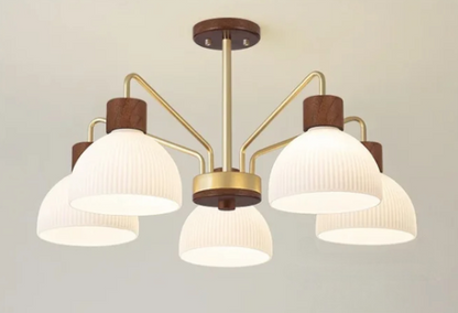 Nordic wooden ceiling chandelier for living room