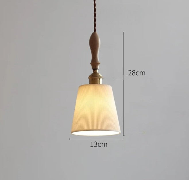 Rose flower white ceramic led pendant for hallway