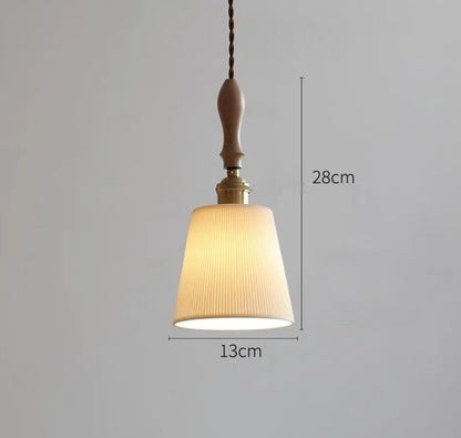 Rose flower white ceramic led pendant for hallway