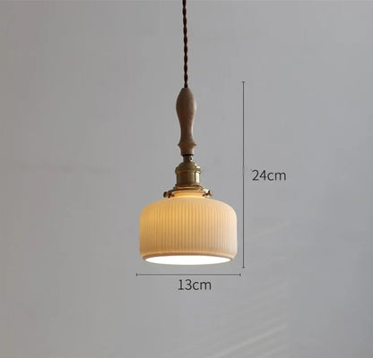 Rose flower white ceramic led pendant for hallway