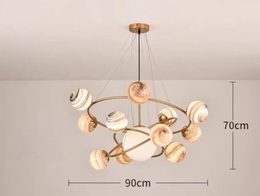 Cosmic loft statement chandelier