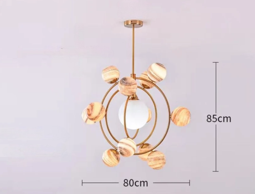 Cosmic loft statement chandelier