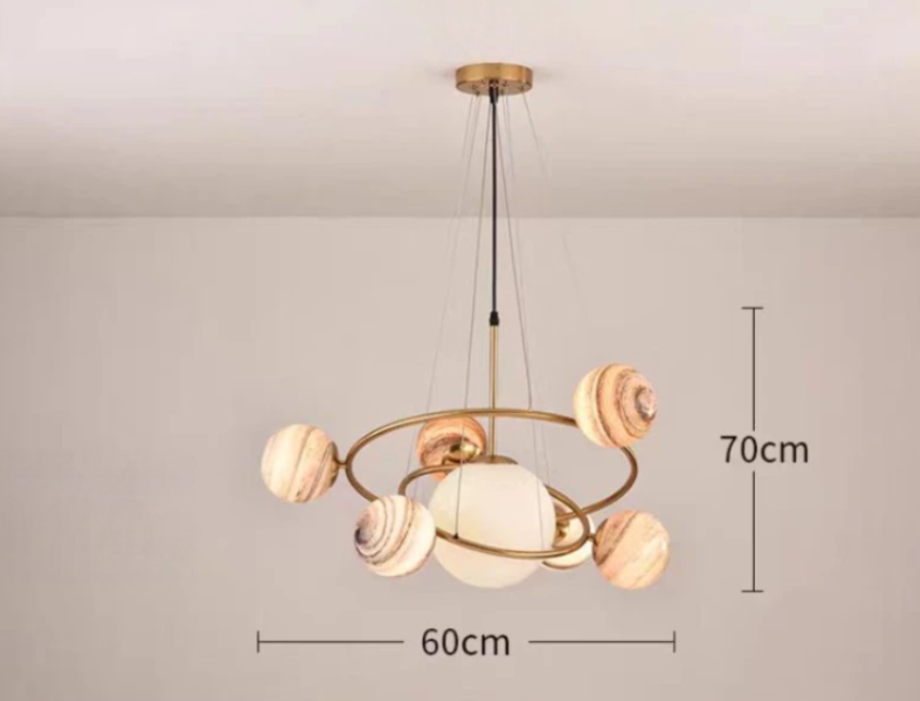 Cosmic loft statement chandelier