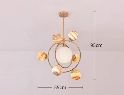 Cosmic loft statement chandelier