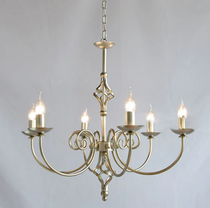 Lustre en fer forgé pour salle d'art