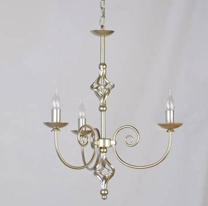 Lustre en fer forgé pour salle d'art