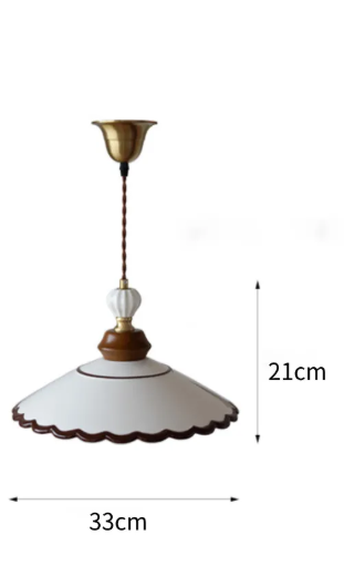 Lustre en céramique peint à la main pour table à manger