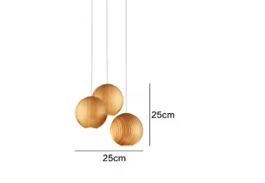 Hänglampa i massivt trä