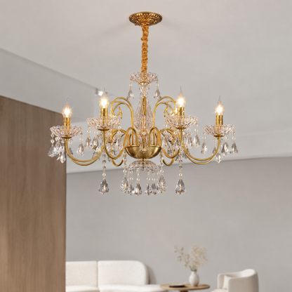 Centro de mesa con velas de cristal Villa