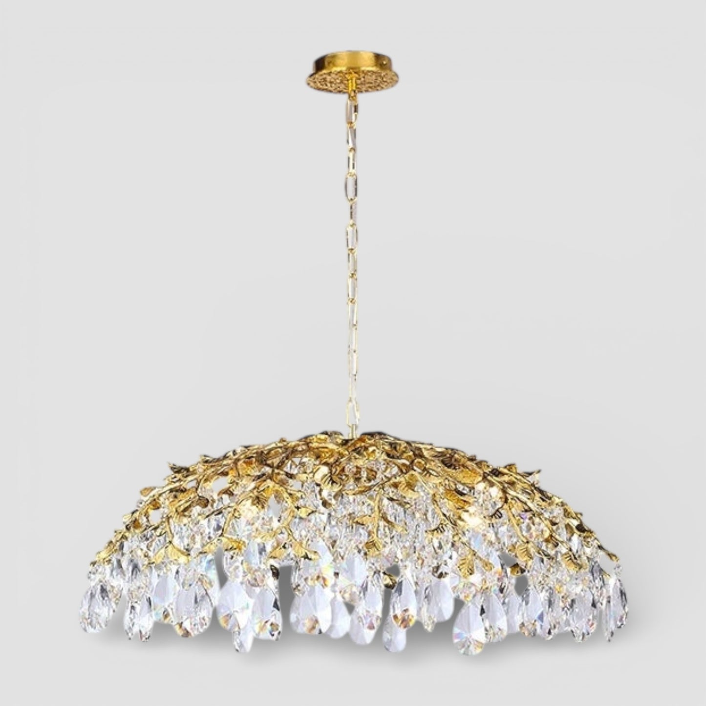 Italiaanse kristallen hanglamp voor moderne villa