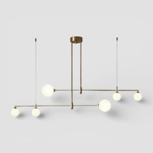 Colgante de cristal g9 con montura de latón