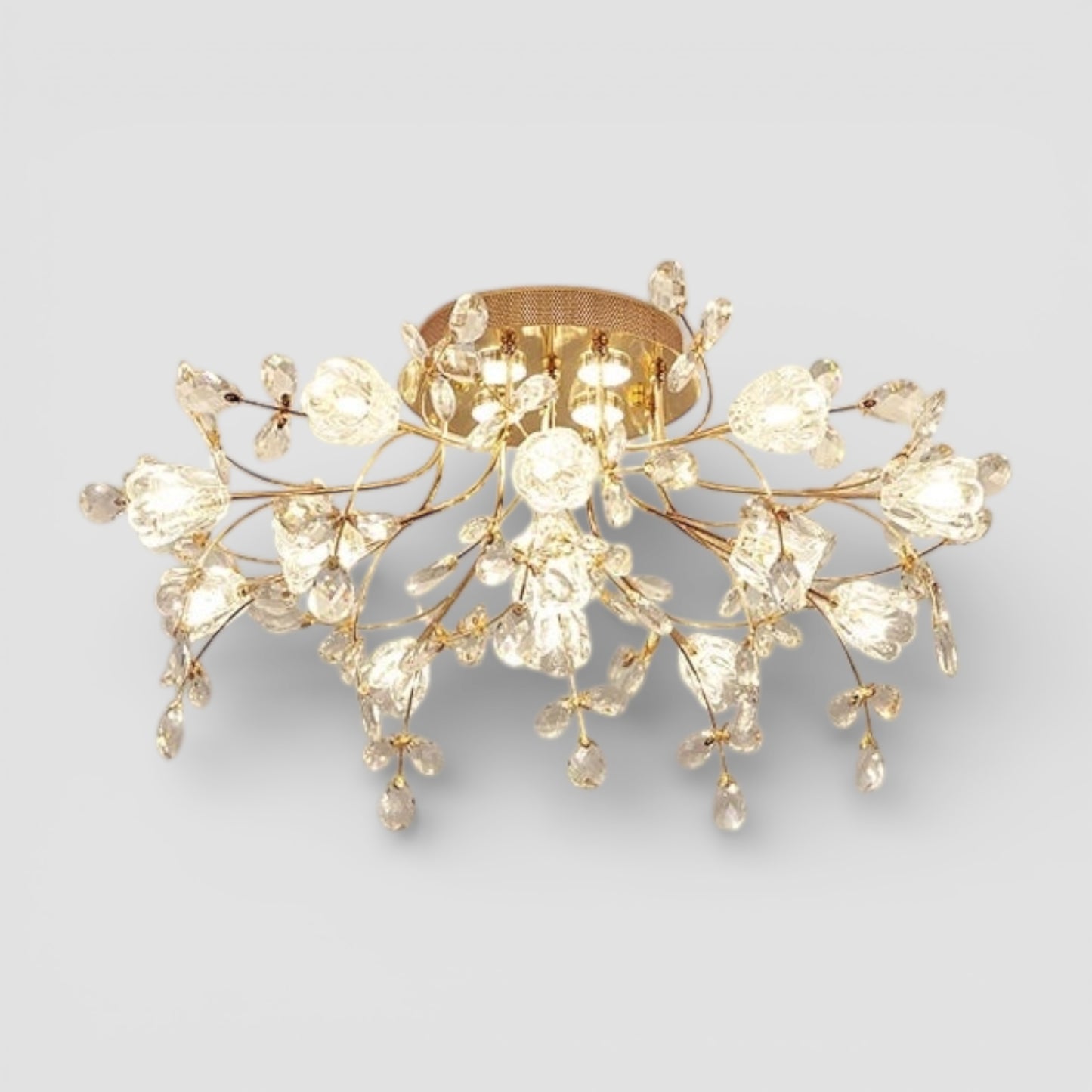 Vintage royal flower glass chandelier