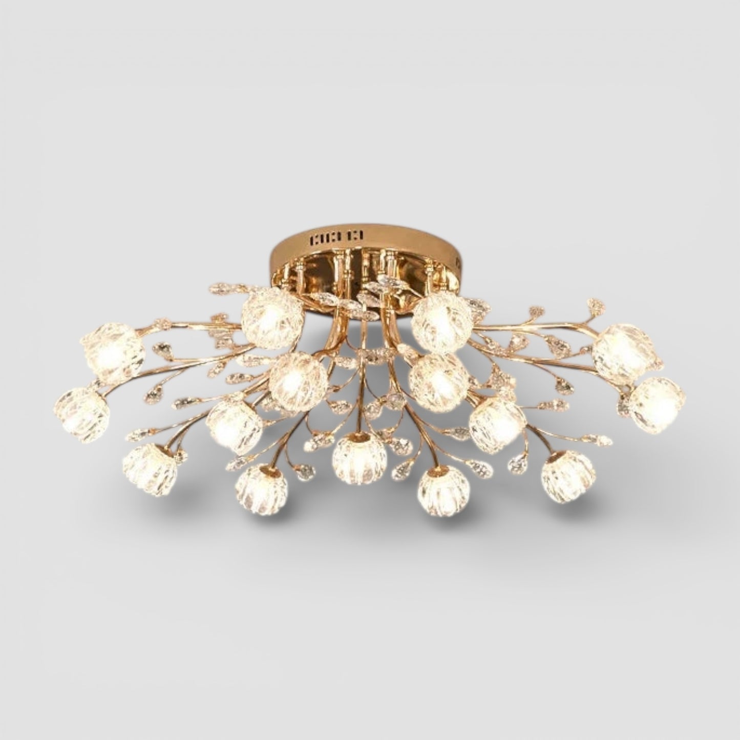 Nordic luxury flower glass chandelier
