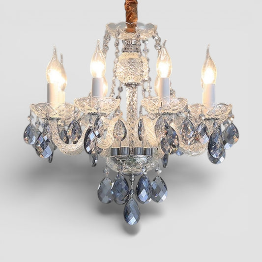 Lustre européen luxueux en cristal