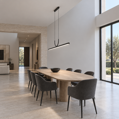 Lampadario da sala da pranzo della linea Infinity