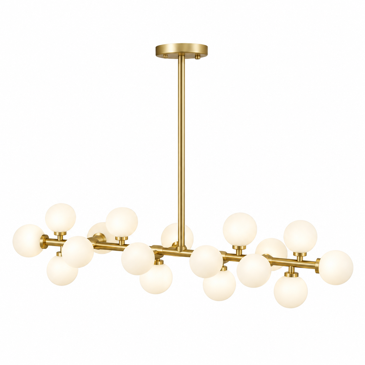 Ljuskrona med nordisk glödlampa för matsal