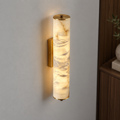Wabi sabi luxury marble sconce