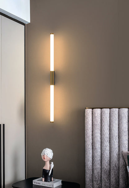 Gold Bar Shape Bedroom Wall Light