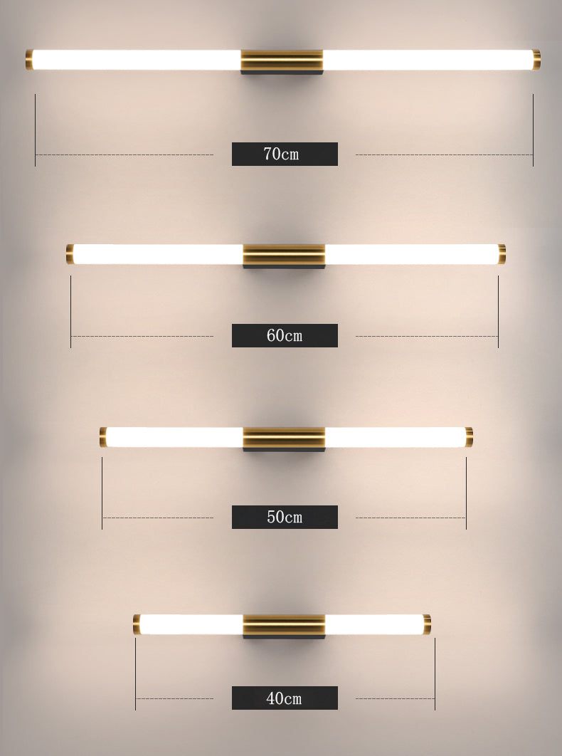 Gold Bar Shape Bedroom Wall Light