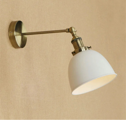Brass retro wall light