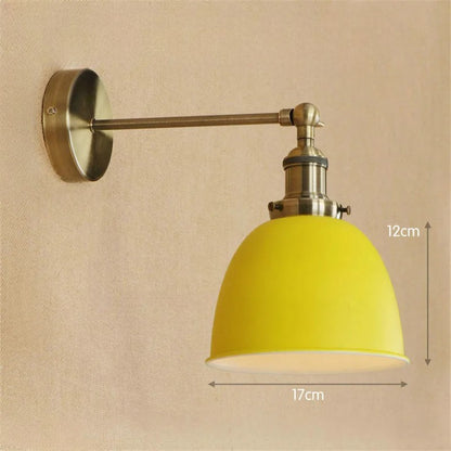 Brass retro wall light