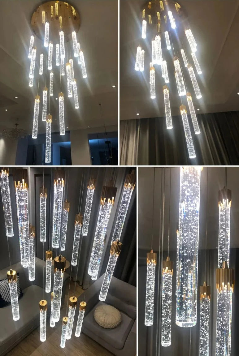 Nordic crystal villa chandelier