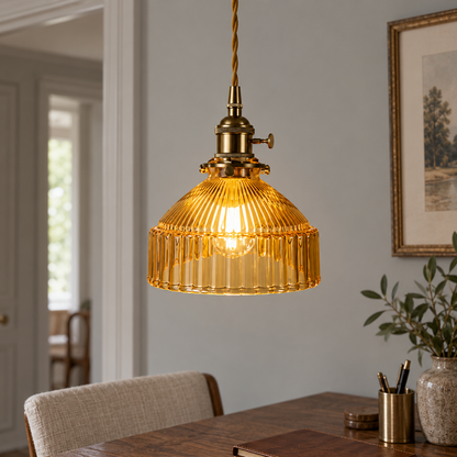 Nordic glass pendant light