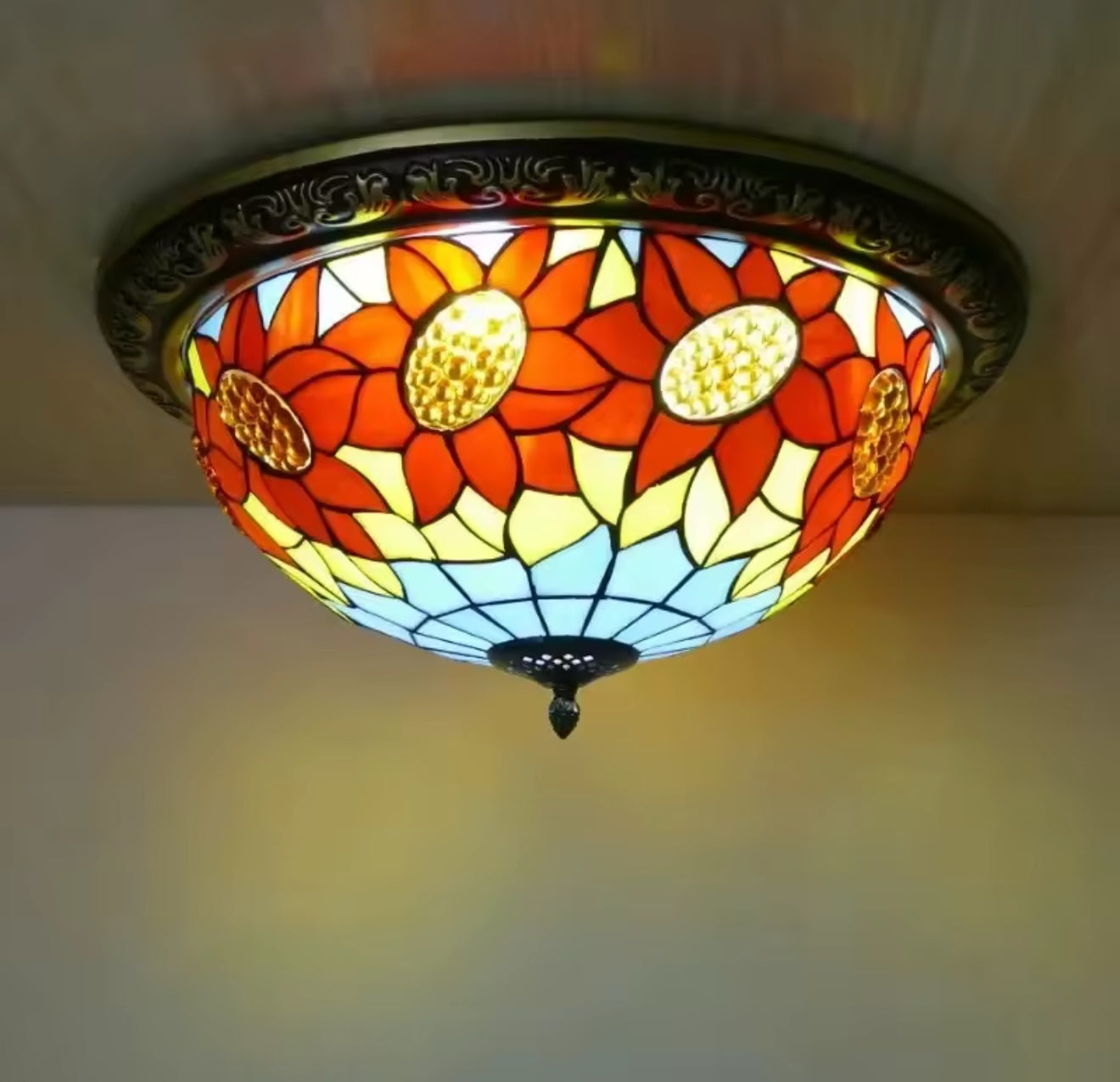 Tiffany vintage ceiling light