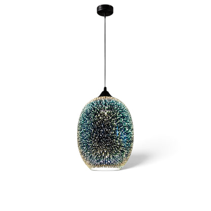 Modern taklampa med 3D-fyrverkerieffekt