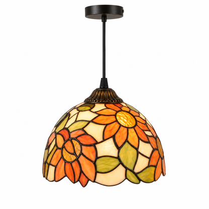Tiffany-style glass pendant light