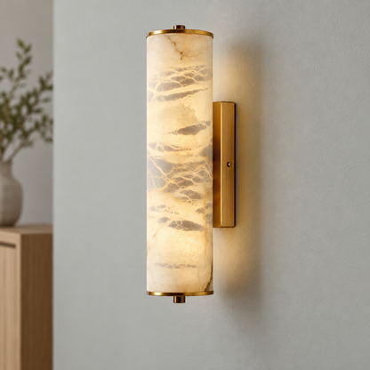 Wabi sabi luxury marble sconce