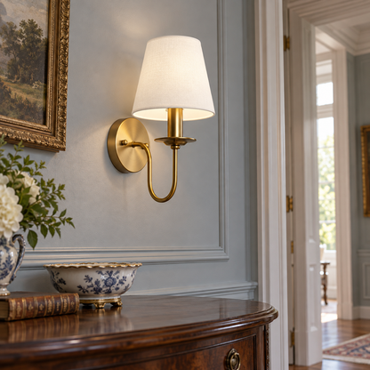 Lampada da parete vintage europea