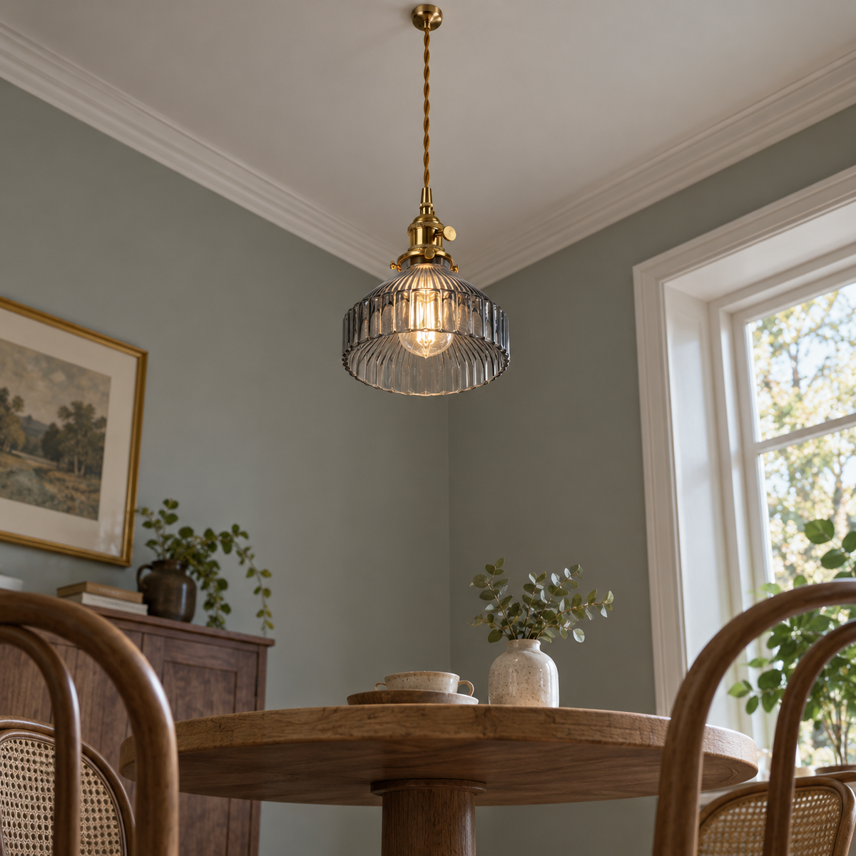 Nordic glass pendant light