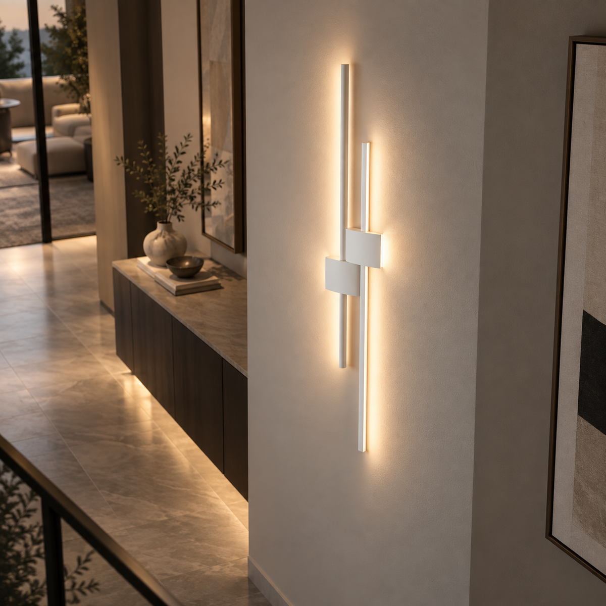 Moderne LED Wandleuchter