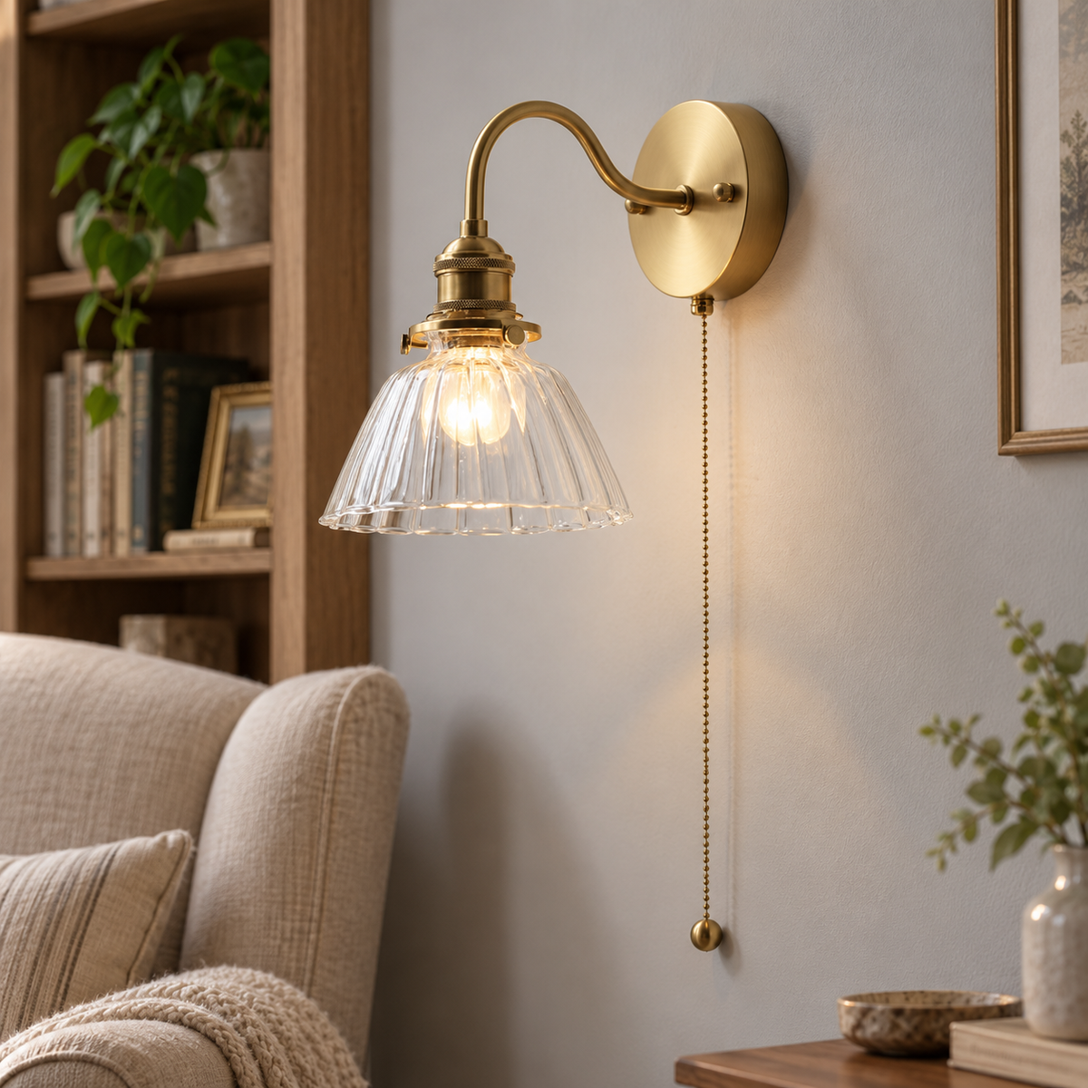 Scandinavische keramische wandlamp