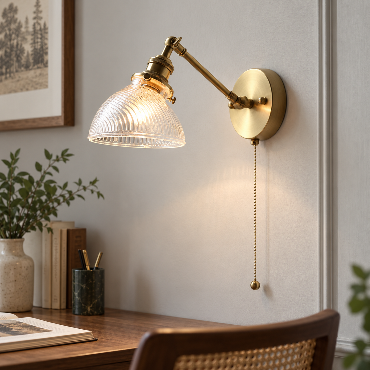Scandinavische keramische wandlamp