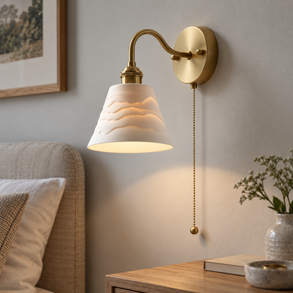 Scandinavische keramische wandlamp