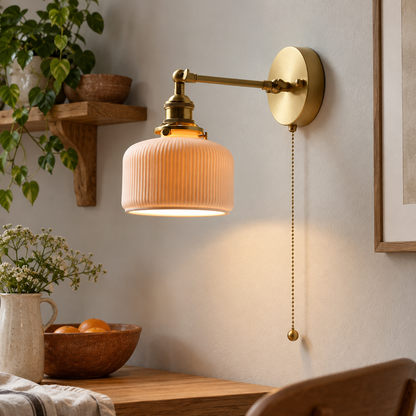 Scandinavische keramische wandlamp