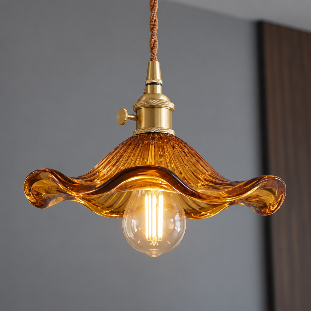 Retro Glass Pendant