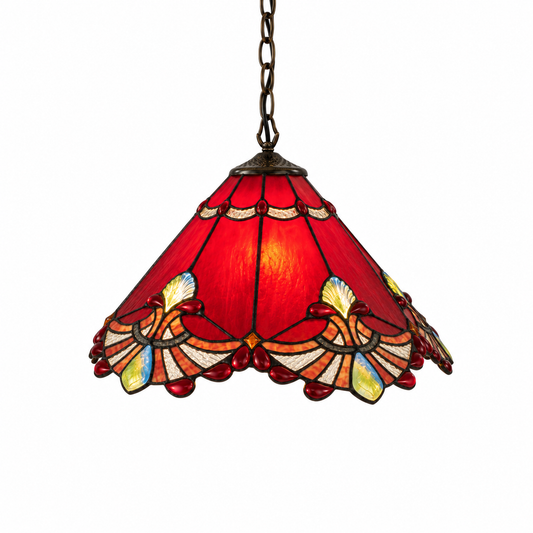 Tiffany-style glass kitchen pendant light