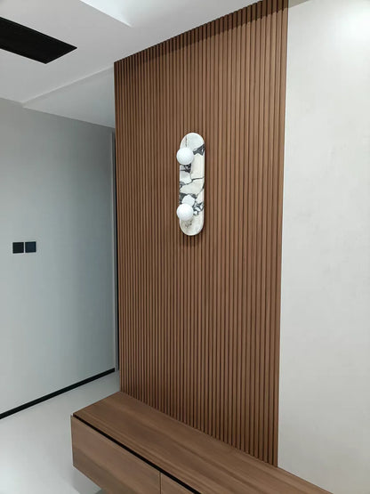 Minimalistisk vägglampa i marmor för hotell