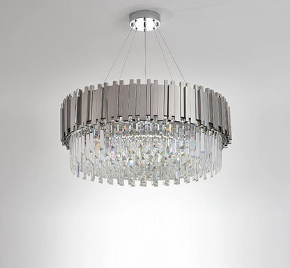 Silver Crystal Chandelier