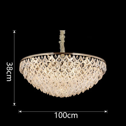 Grand lustre en cristal pour villa