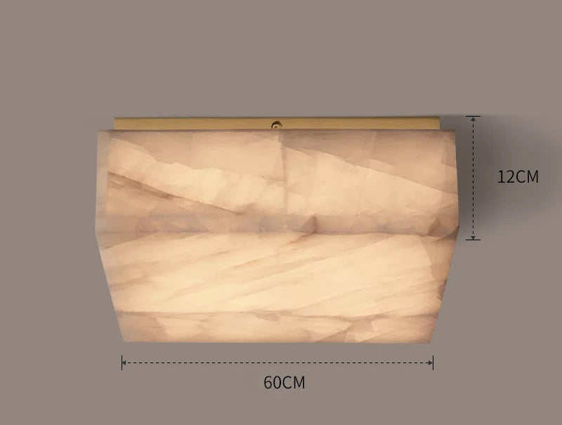 Plafonnier victorien en marbre naturel