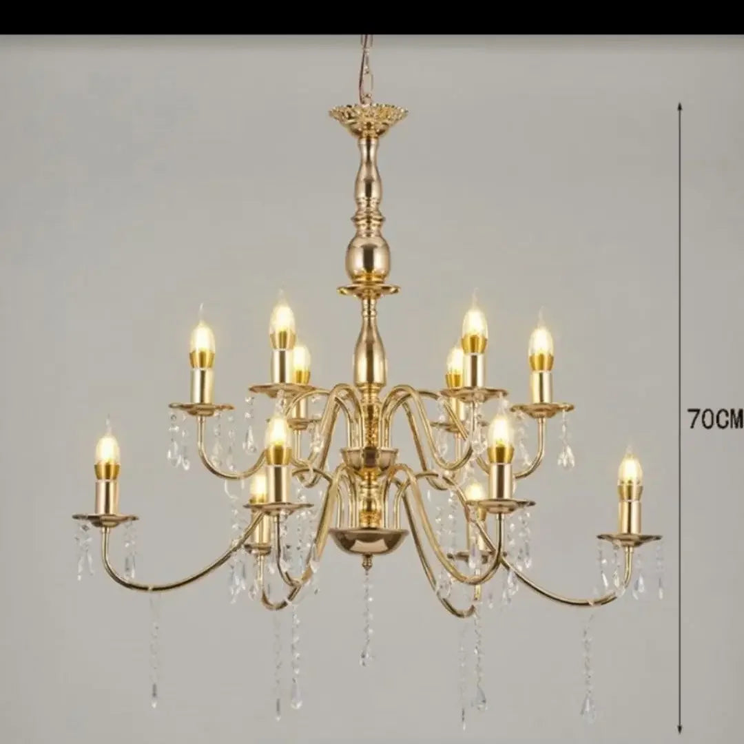 Gilded wedding salon chandelier