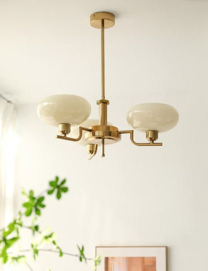 Vom Bauhaus inspirierter LED-Kronleuchter für das Wohnzimmer