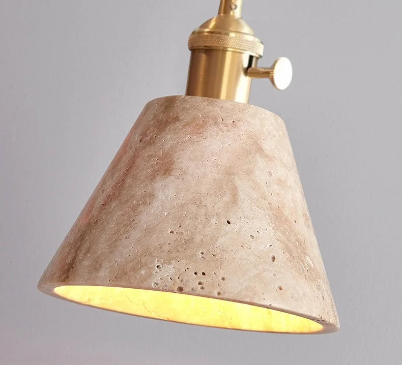 Travertin rustieke hanglamp