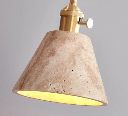 Travertin rustieke hanglamp