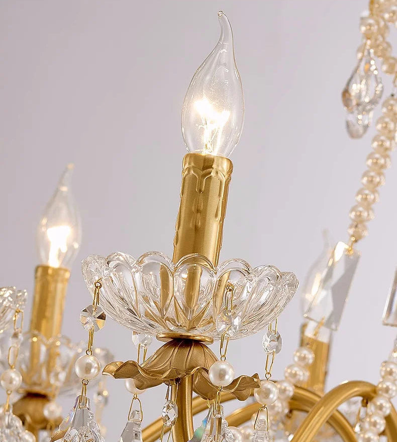 K9 crystal french candle centerpiece